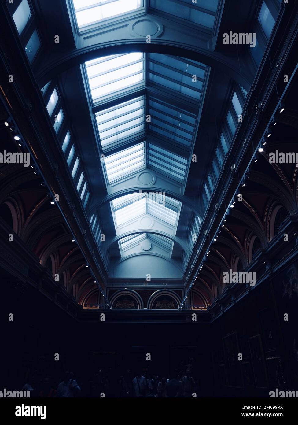 An interior of hall with people Stock Photo - Alamy