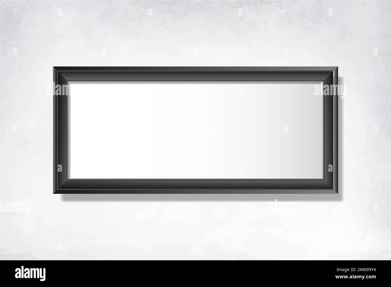 Black frame mockup on a wall vector Stock Vector Image & Art - Alamy