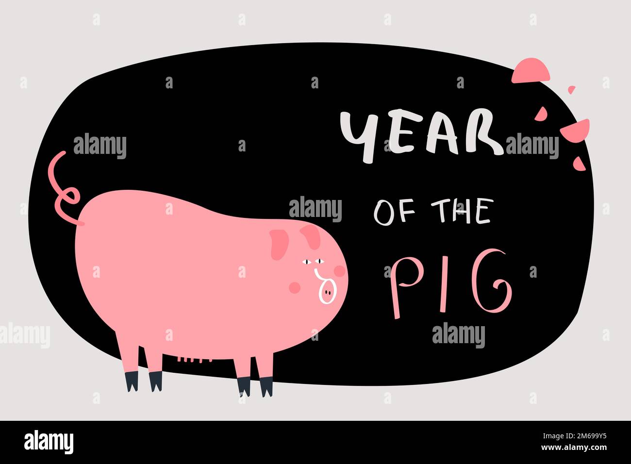 Year of the pig vector Stock Vector Image & Art Alamy