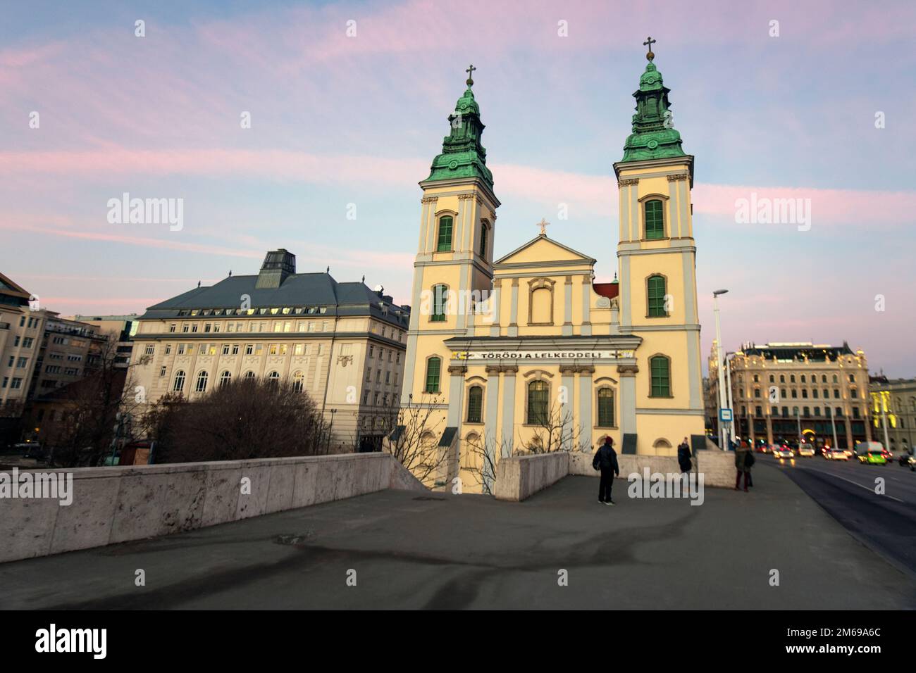 Budapest : The Main Parish Church of the Assumption. Hungary Stock Photo