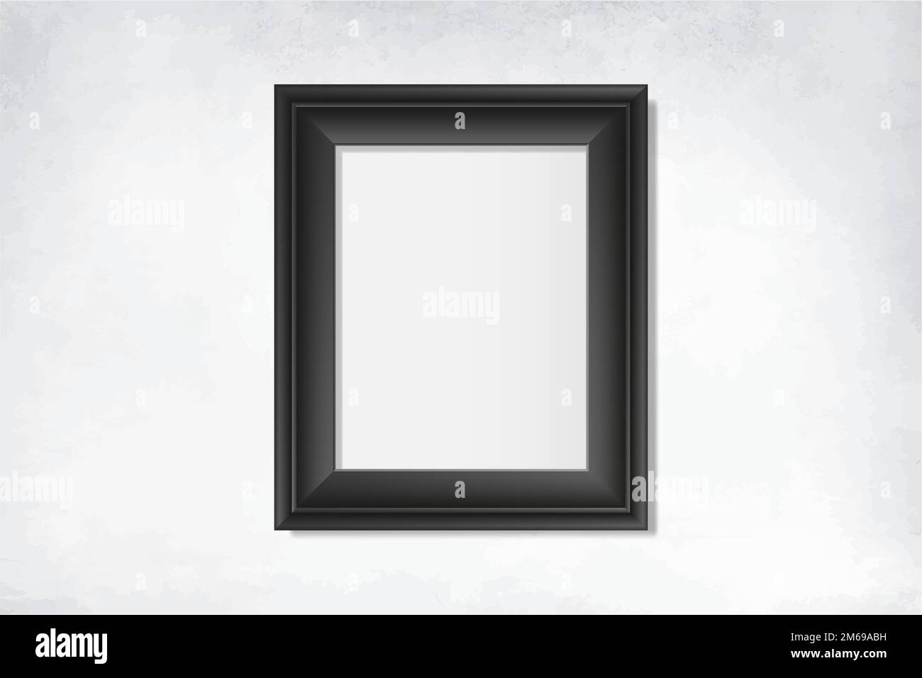 Black frame mockup on a wall vector Stock Vector Image & Art - Alamy