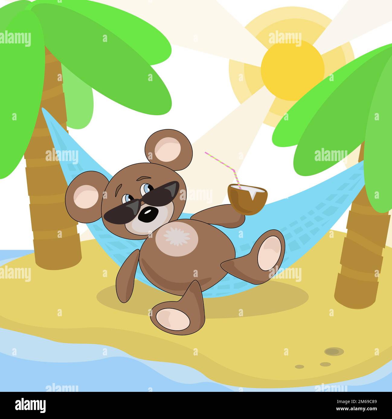 Teddy bear on the beach Stock Photo - Alamy