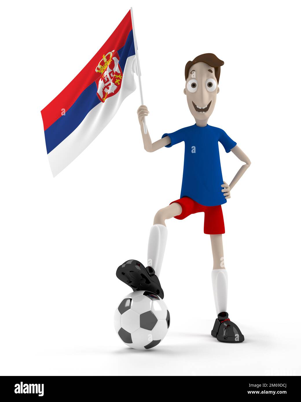 Serbian soccer player Stock Photo