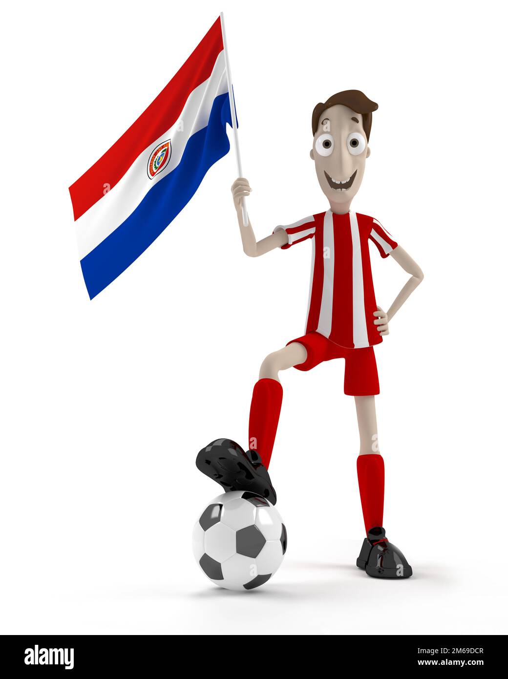 Paraguayan soccer player Stock Photo