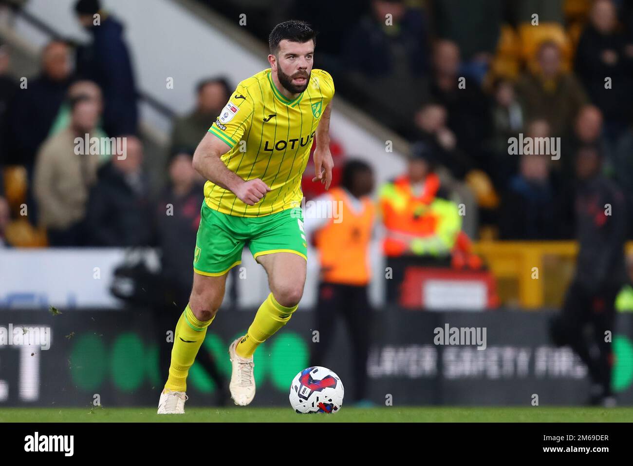 Grant Hanley of Norwich City - Norwich City v Watford, Sky Bet Championship, Carrow Road, Norwich, UK - 2nd January 2022  Editorial Use Only - DataCo restrictions apply Stock Photo