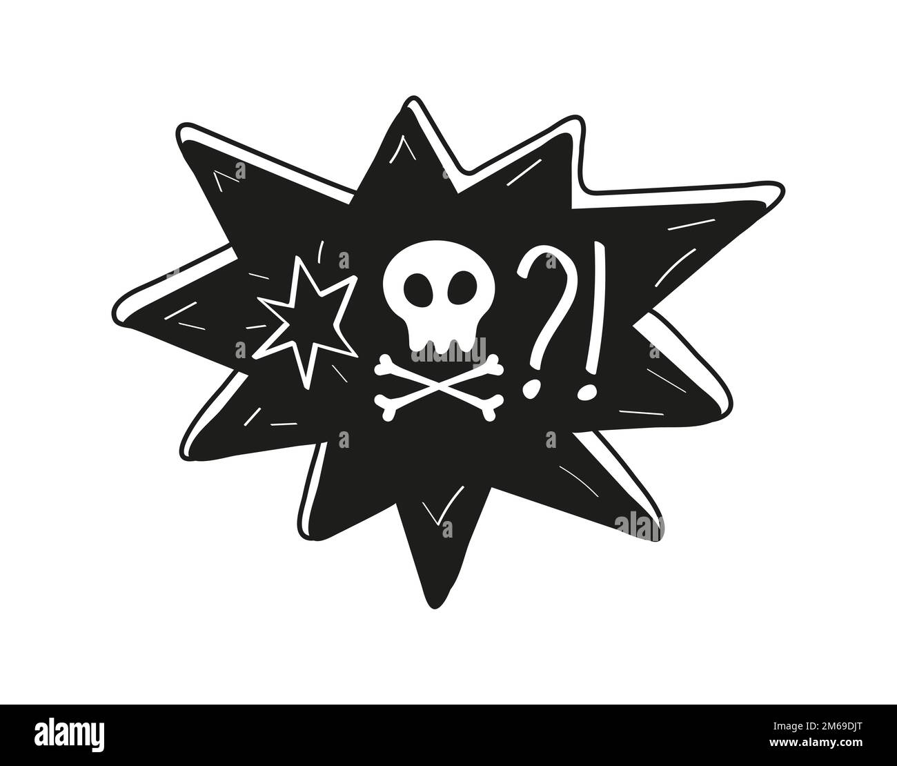 Black balloon skull bones Stock Vector Images - Alamy