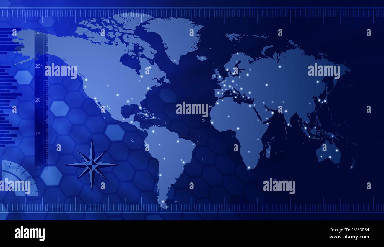 Abstract background earth map compass hi-res stock photography and ...