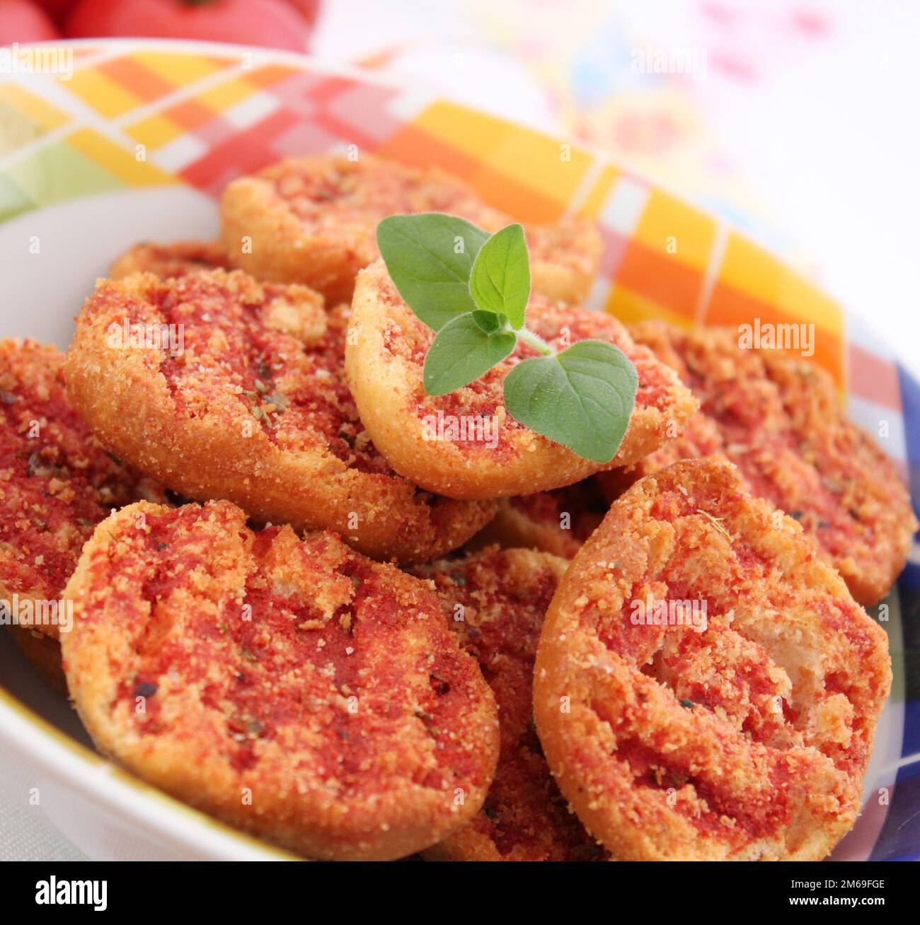 Tomato bread Stock Photo