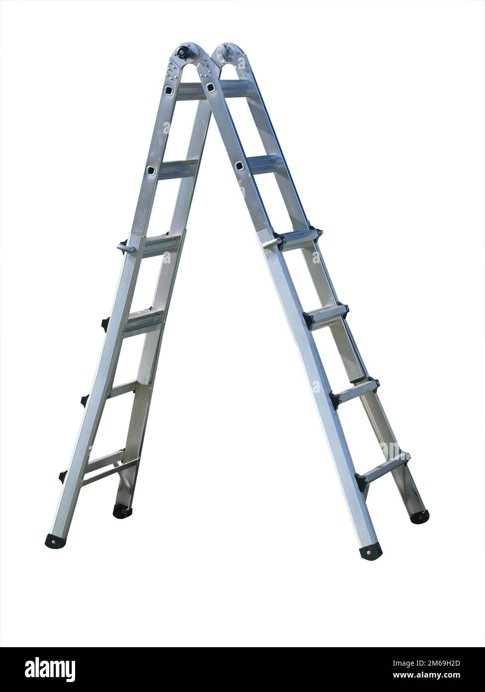 Aluminum Ladder Stock Photo