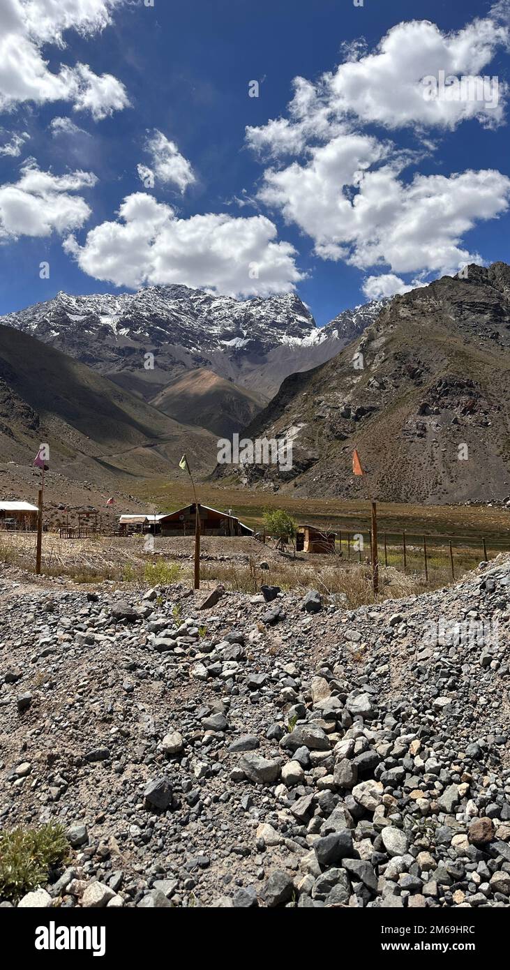 Embase el Yeso, Cajon del Maipo, Chile Stock Photo Alamy