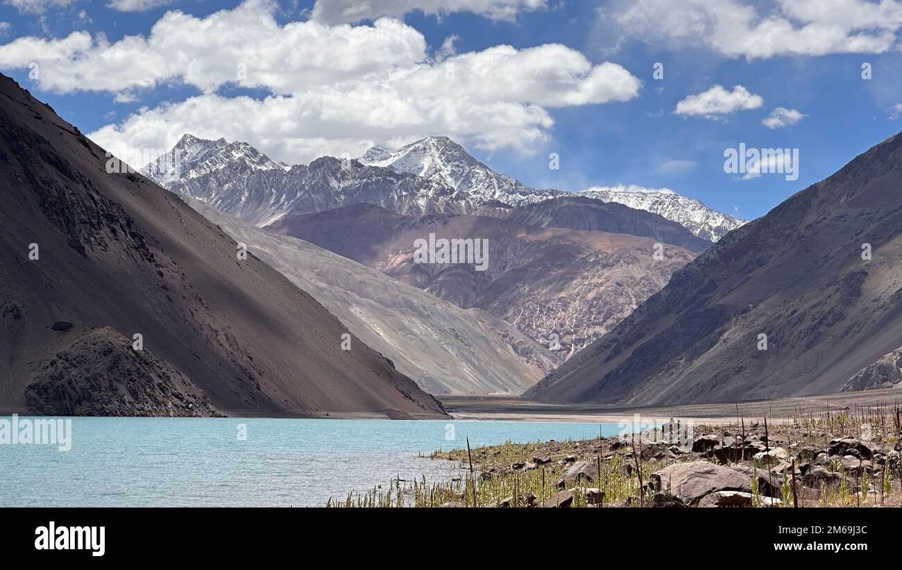 Embase el Yeso, Cajon del Maipo, Chile Stock Photo Alamy