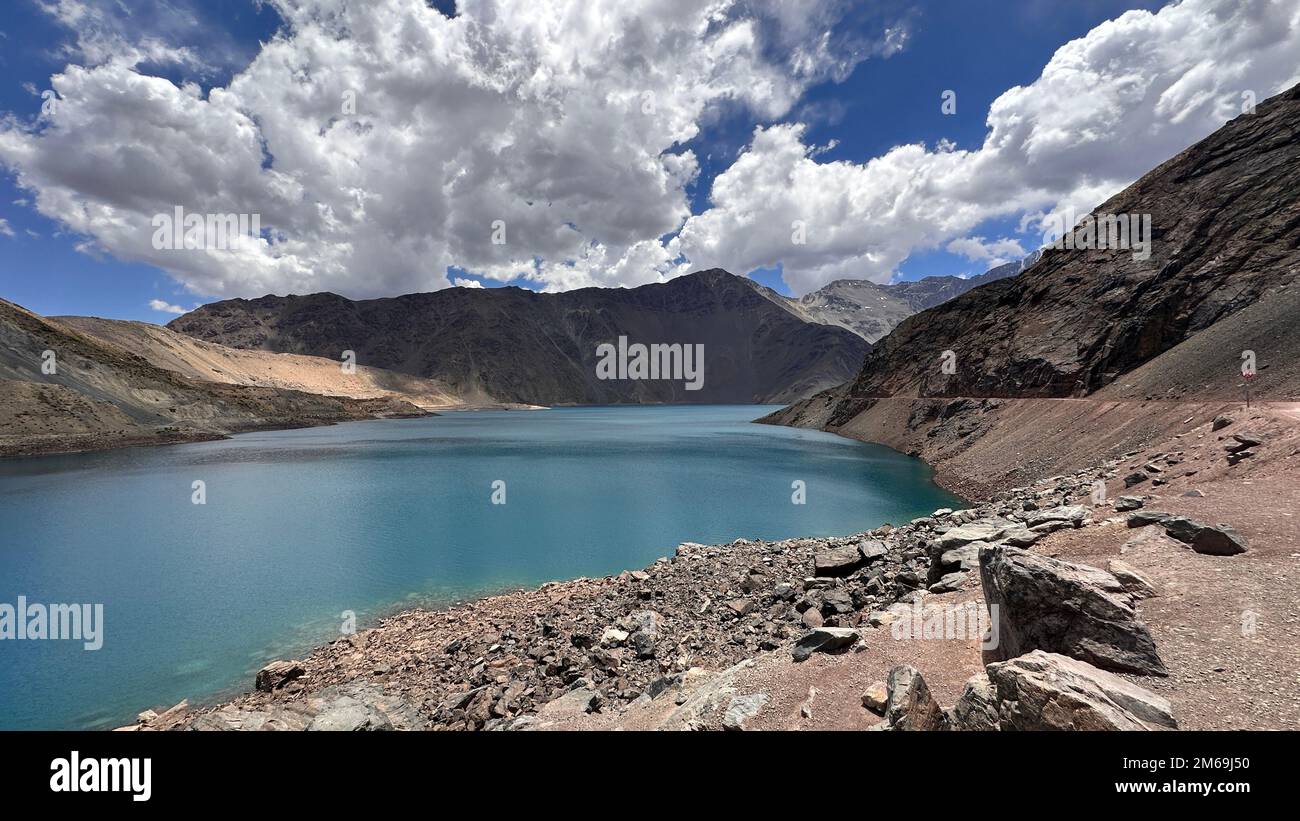 Embase el Yeso, Cajon del Maipo, Chile Stock Photo Alamy