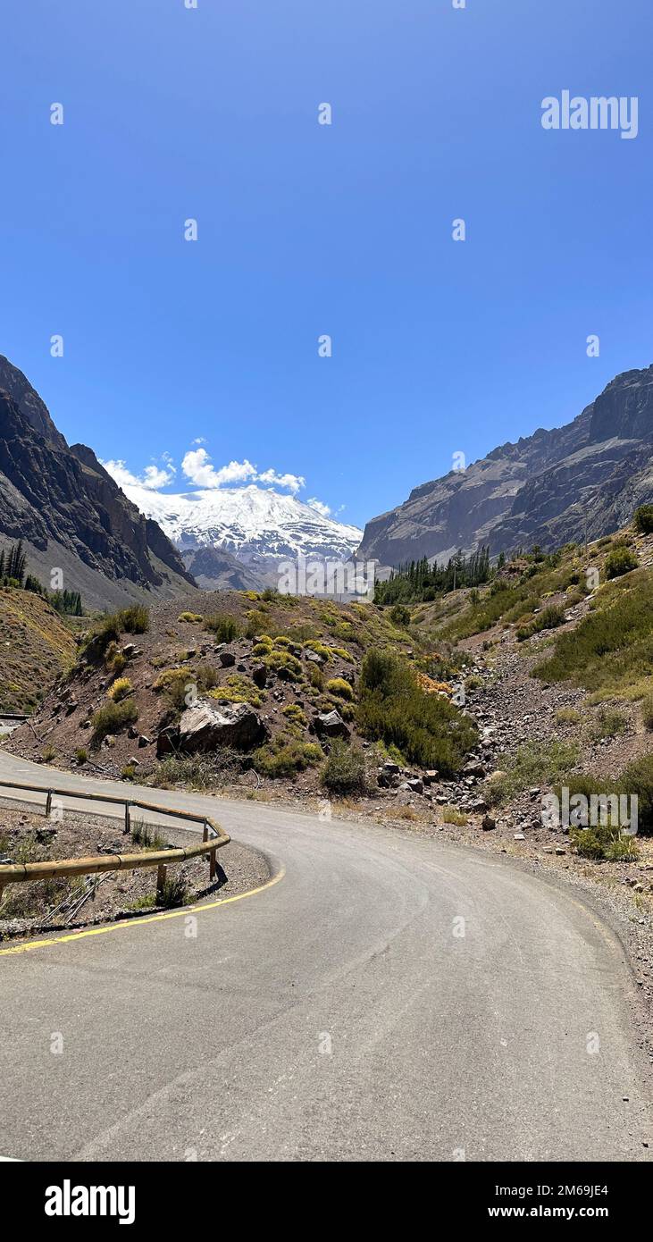 Embase el Yeso, Cajon del Maipo, Chile Stock Photo Alamy