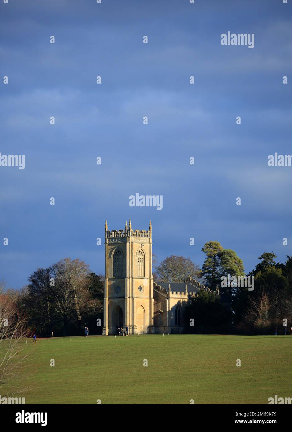 The Church of St Mary Magdalene in the grounds of Croome court, Worcester, England, UK. Stock Photo