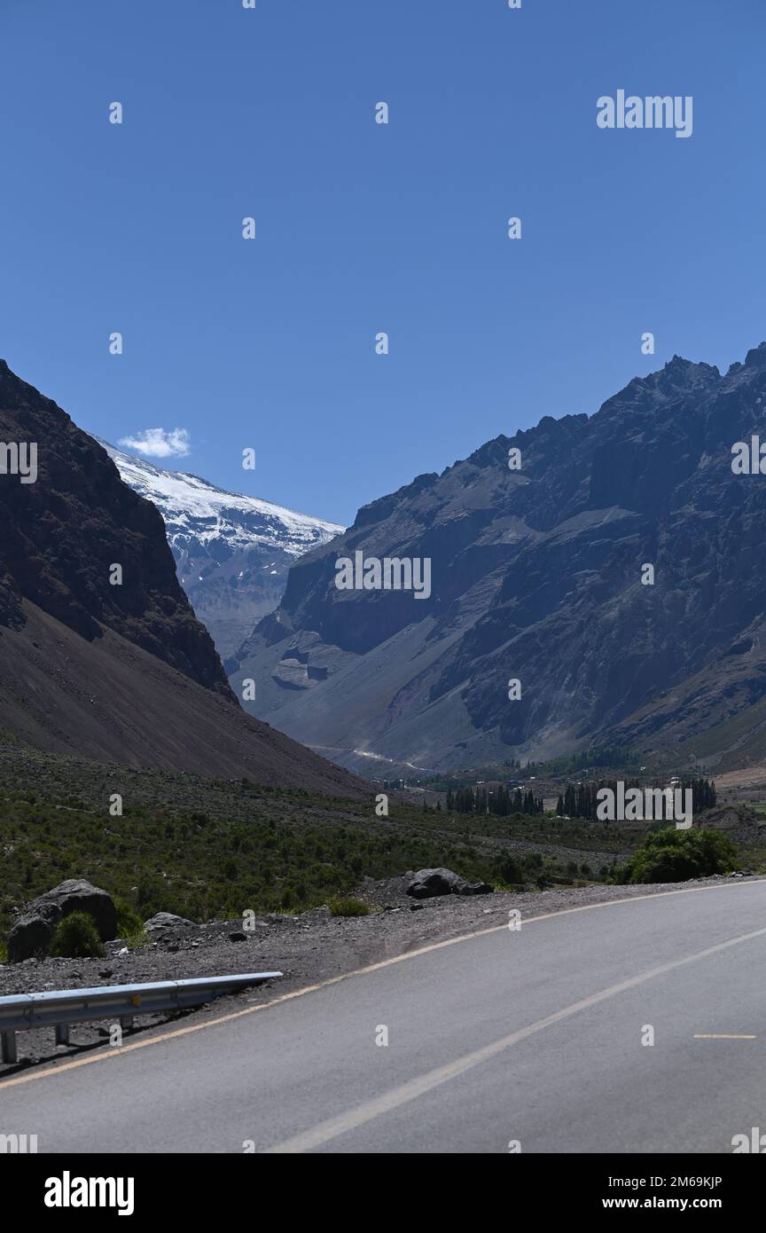 Embase el Yeso, Cajon del Maipo, Chile Stock Photo Alamy