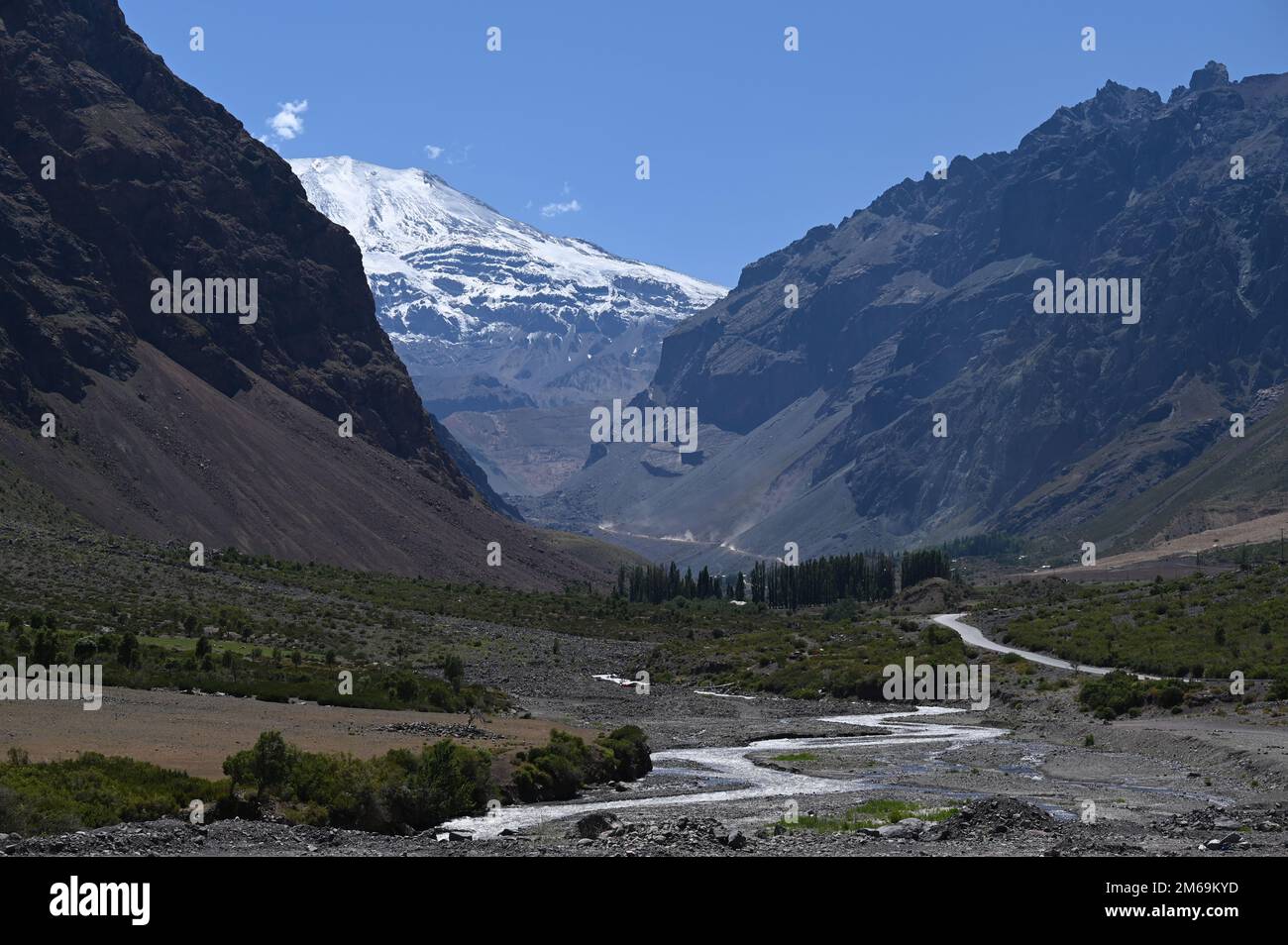 Embase el Yeso, Cajon del Maipo, Chile Stock Photo Alamy