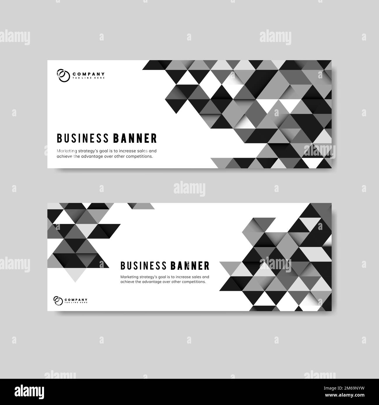 Black business banner design illustration Stock Vector Image & Art Alamy