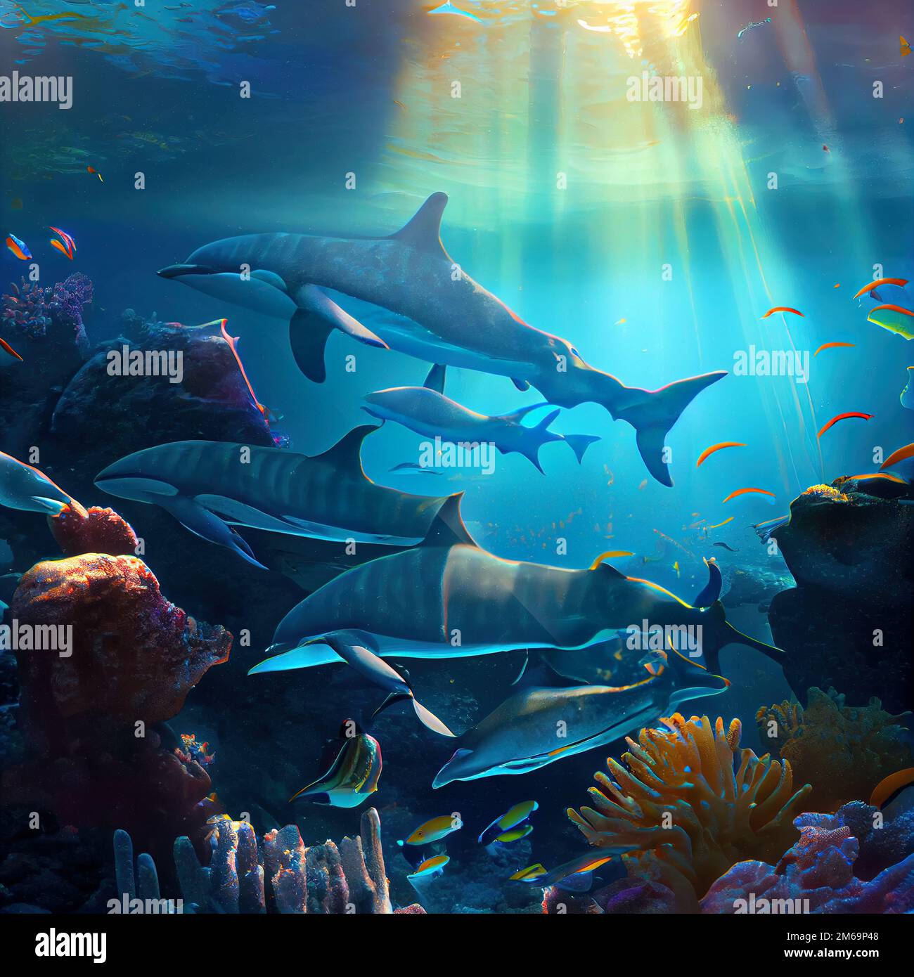 underwater sea scape Stock Photo Alamy