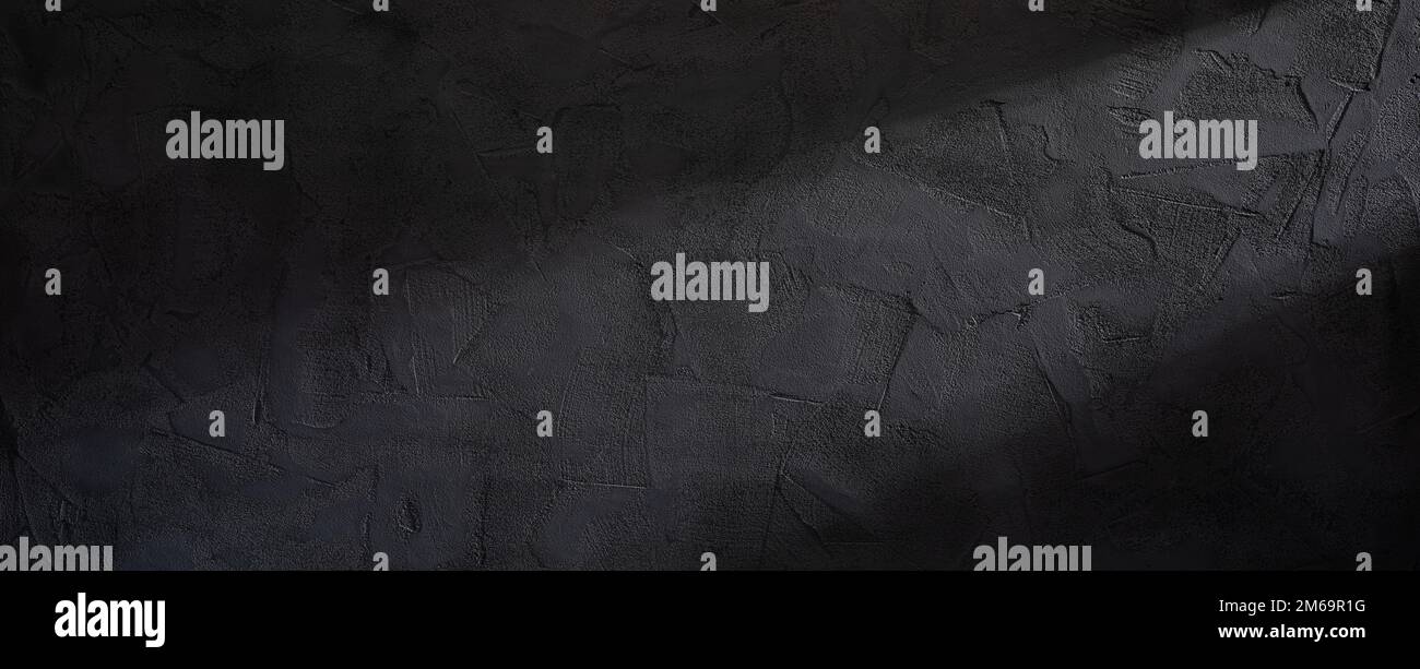 Black stone wall texture background Stock Photo