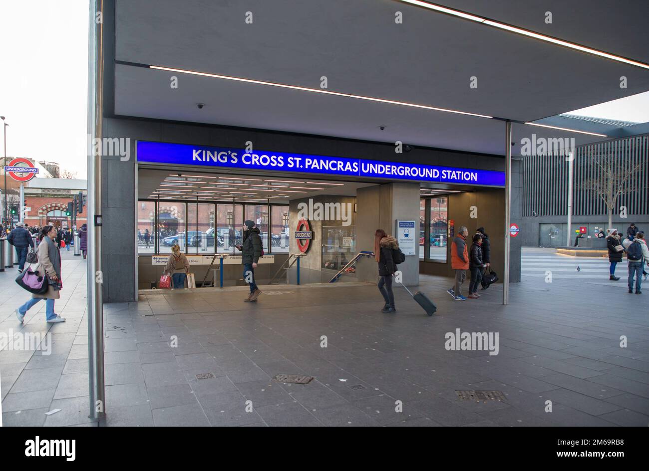 Kings Cross underground tube Station London Stock Photo Alamy