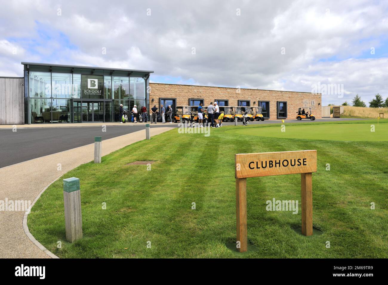 The JCB Golf & Country Club course near Rocester, Uttoxeter, Staffordshire, England Stock Photo