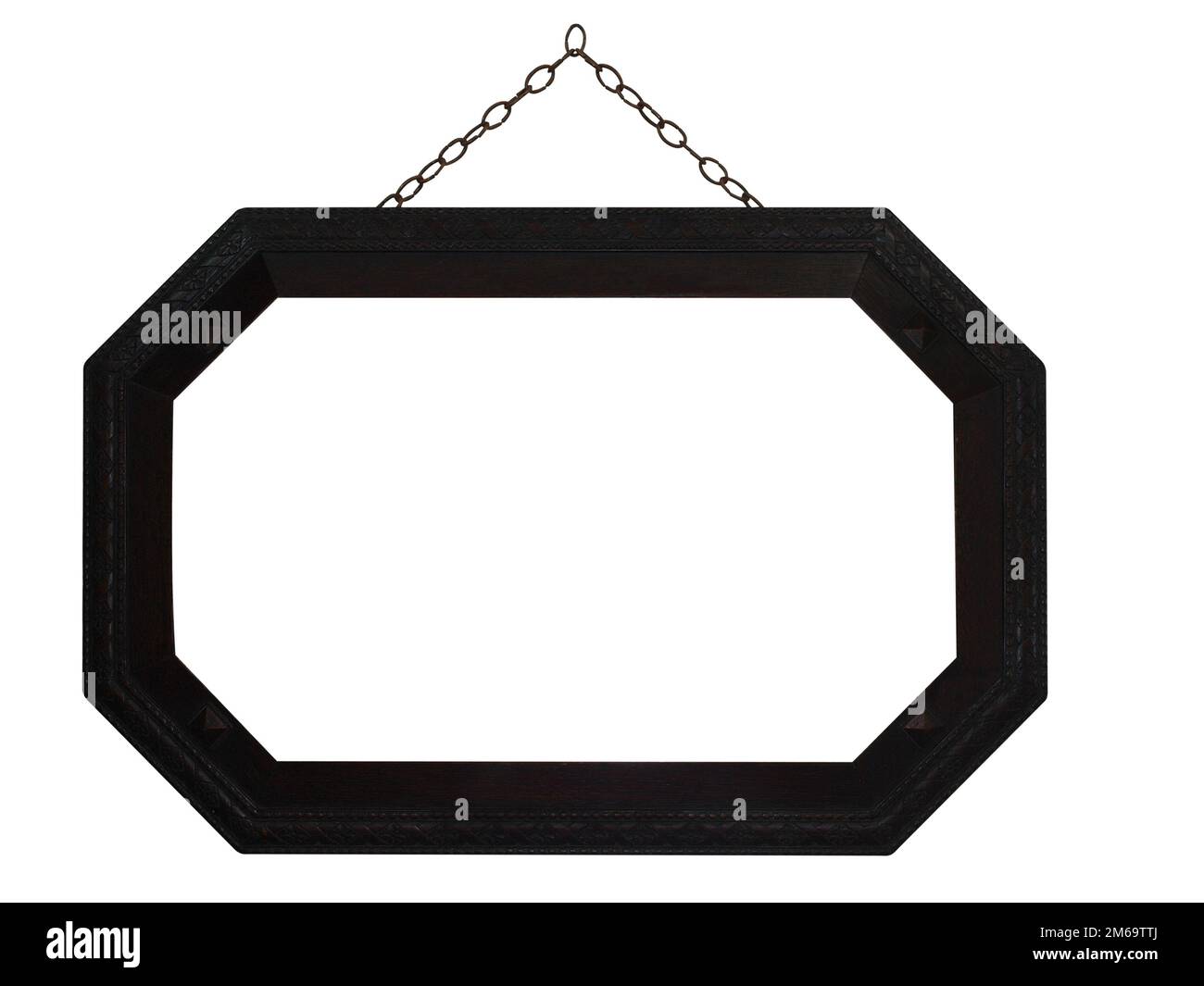 Octagonal Frame with Chain Stock Photo Alamy