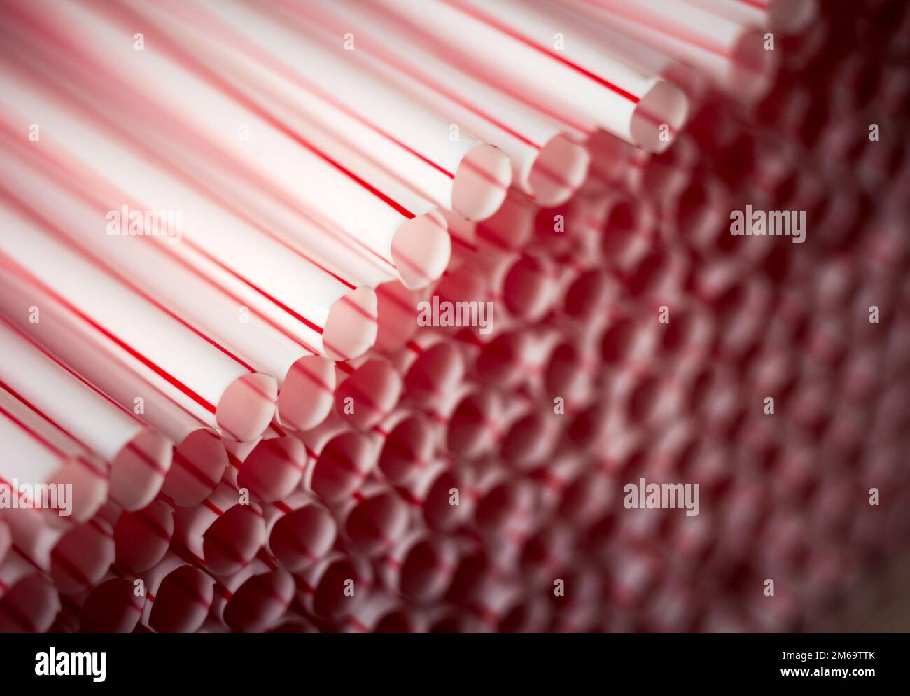 Classic drinking straws. Stock Photo