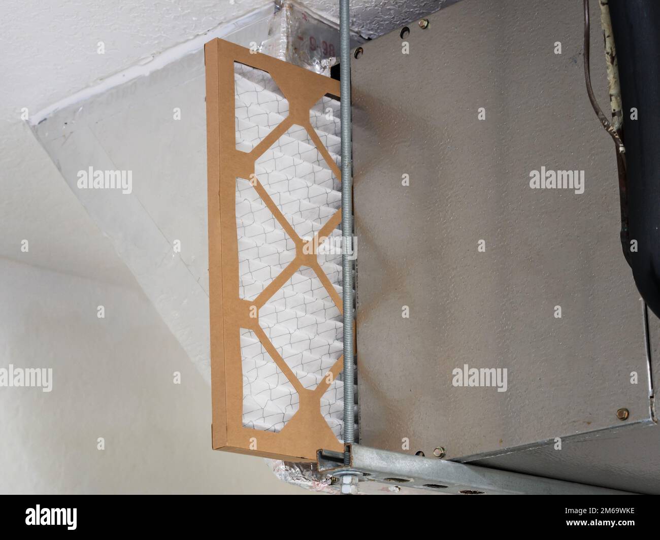 Changing HVAC air filter in residential heating and air conditioning