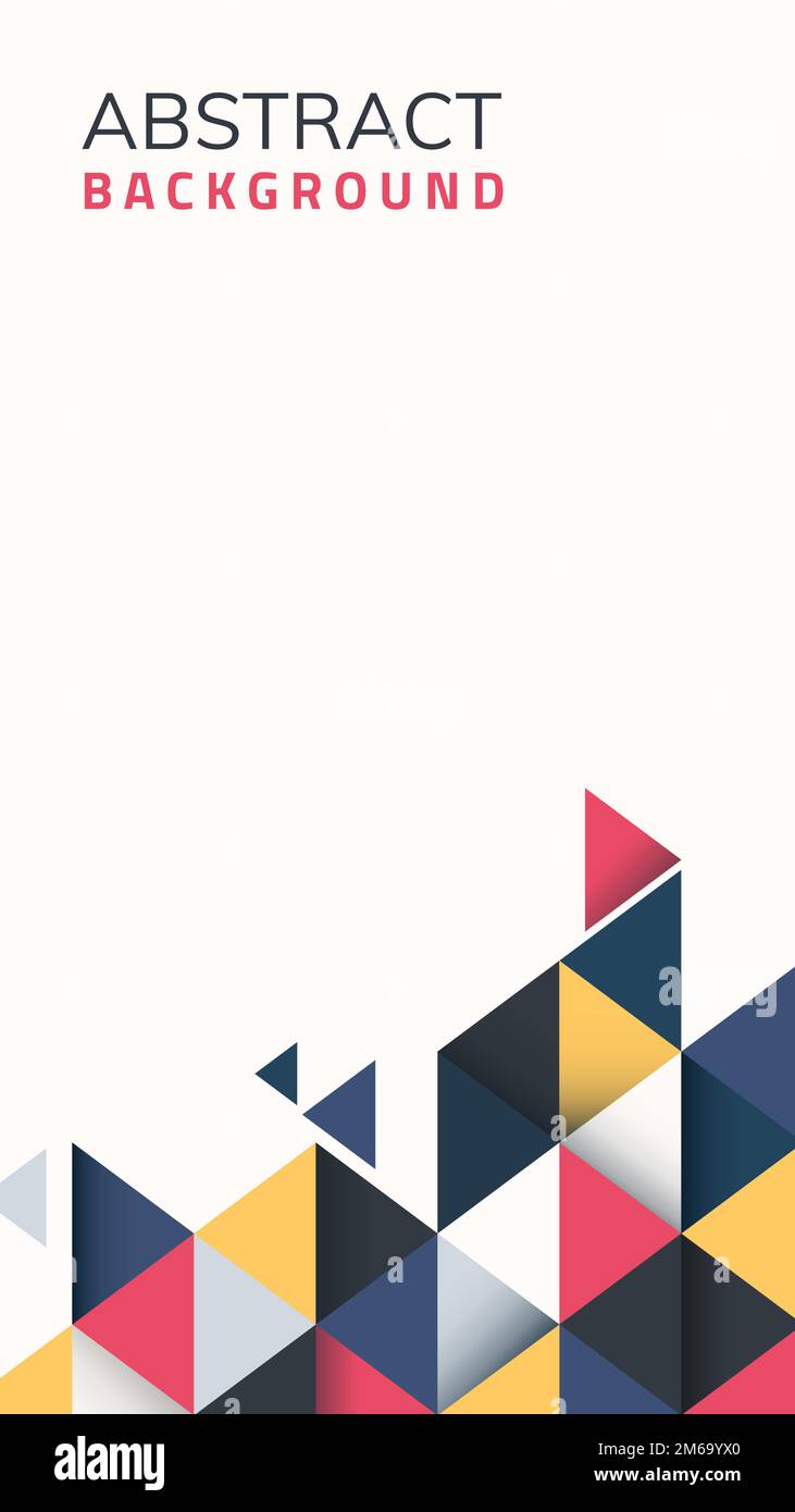 Abstract multicolor geometric background vector Stock Vector