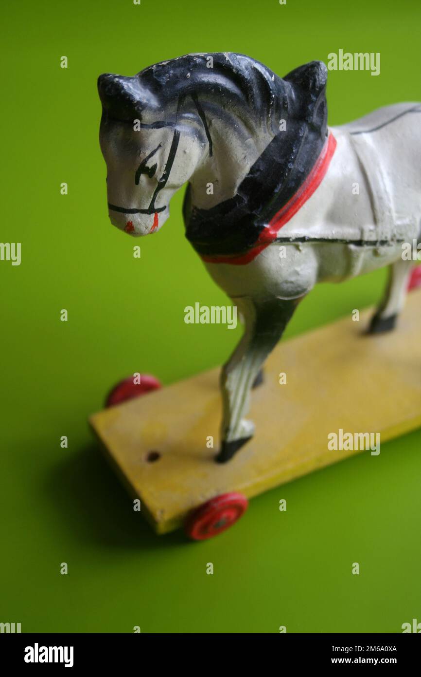 Wooden toy horse Stock Photo Alamy