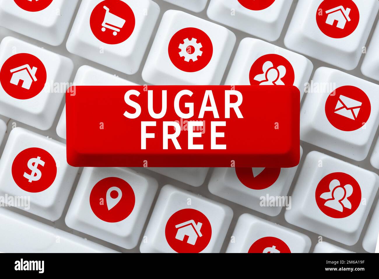 Text caption presenting Sugar Free. Business overview containing an artificial sweetening substance instead of sugar Stock Photo