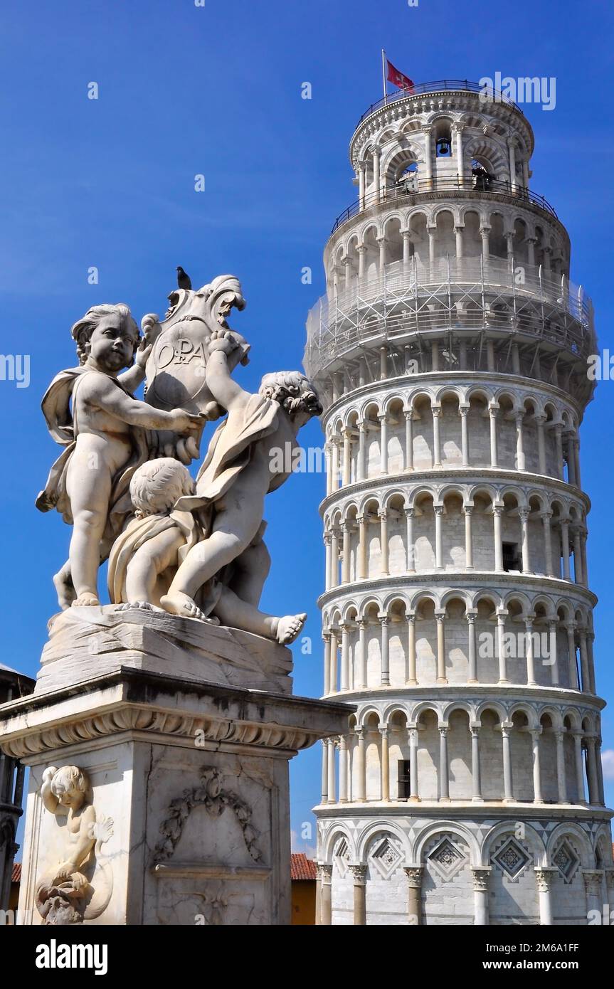 Leaning Tower of Pisa , Italy Stock Photo