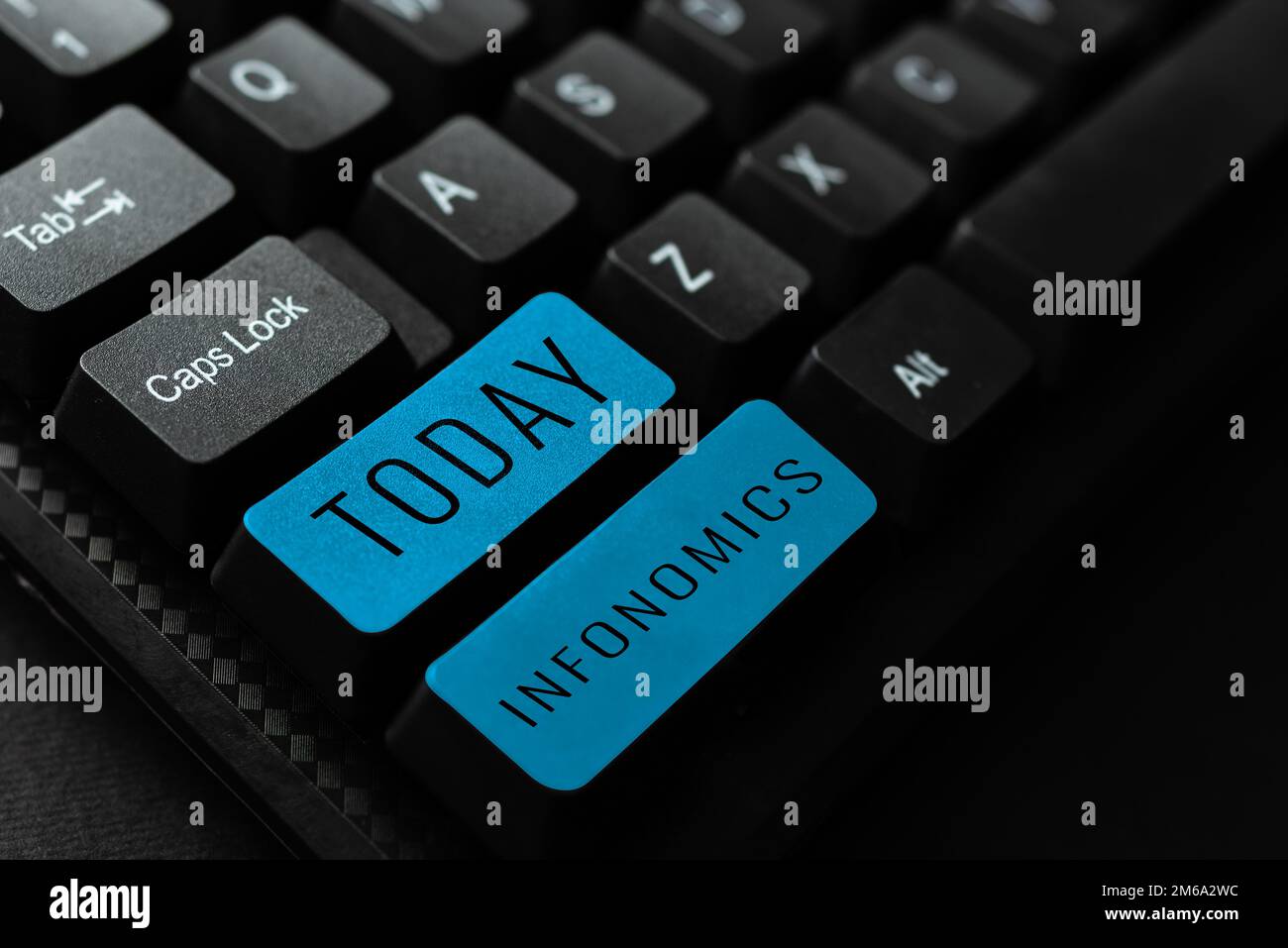 Writing displaying text Infonomics. Word for visual image used to represent information or data Stock Photo