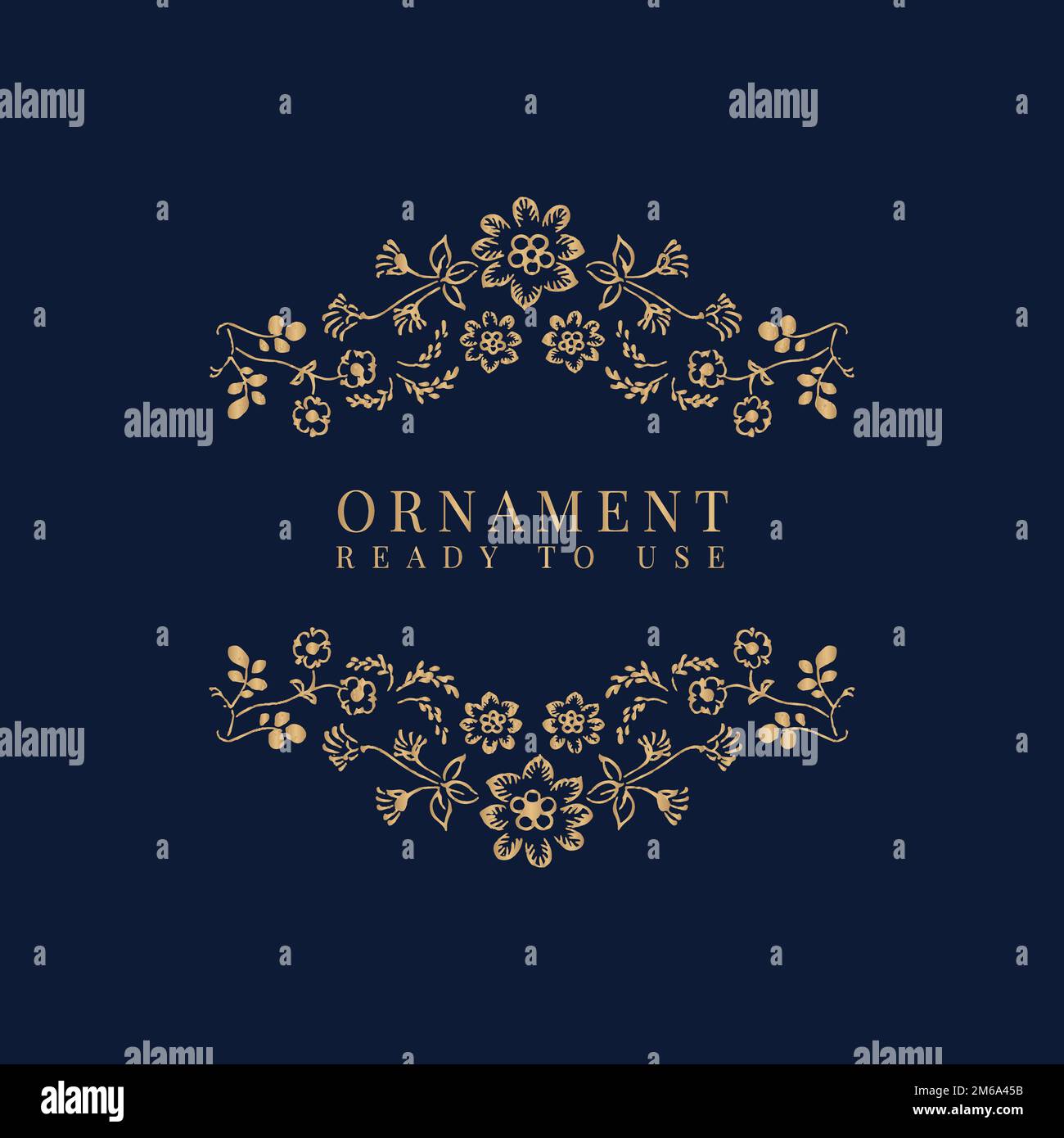 Ready to use ornament frame vector Stock Vector