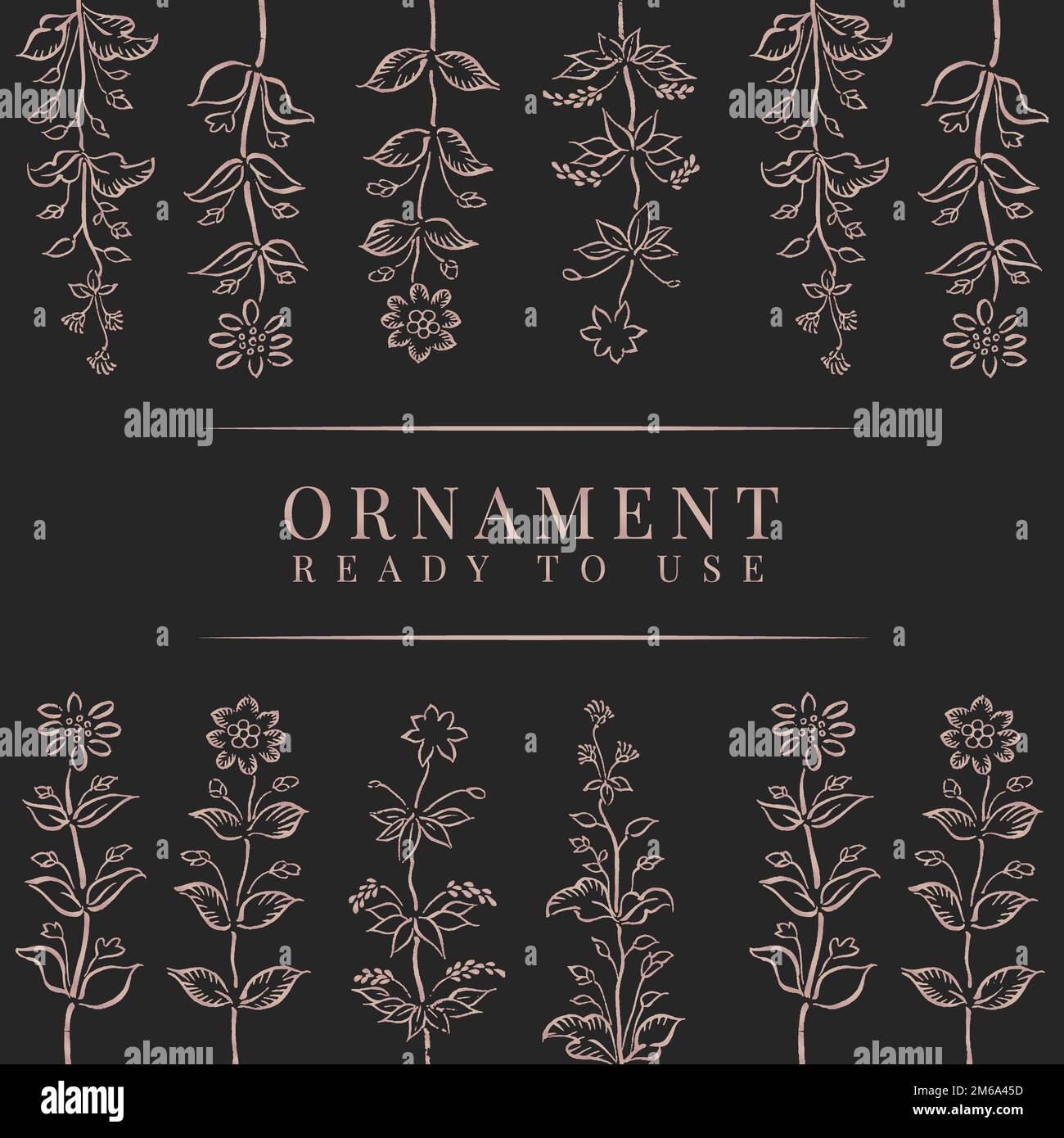 Vintage ready to use ornament vector Stock Vector