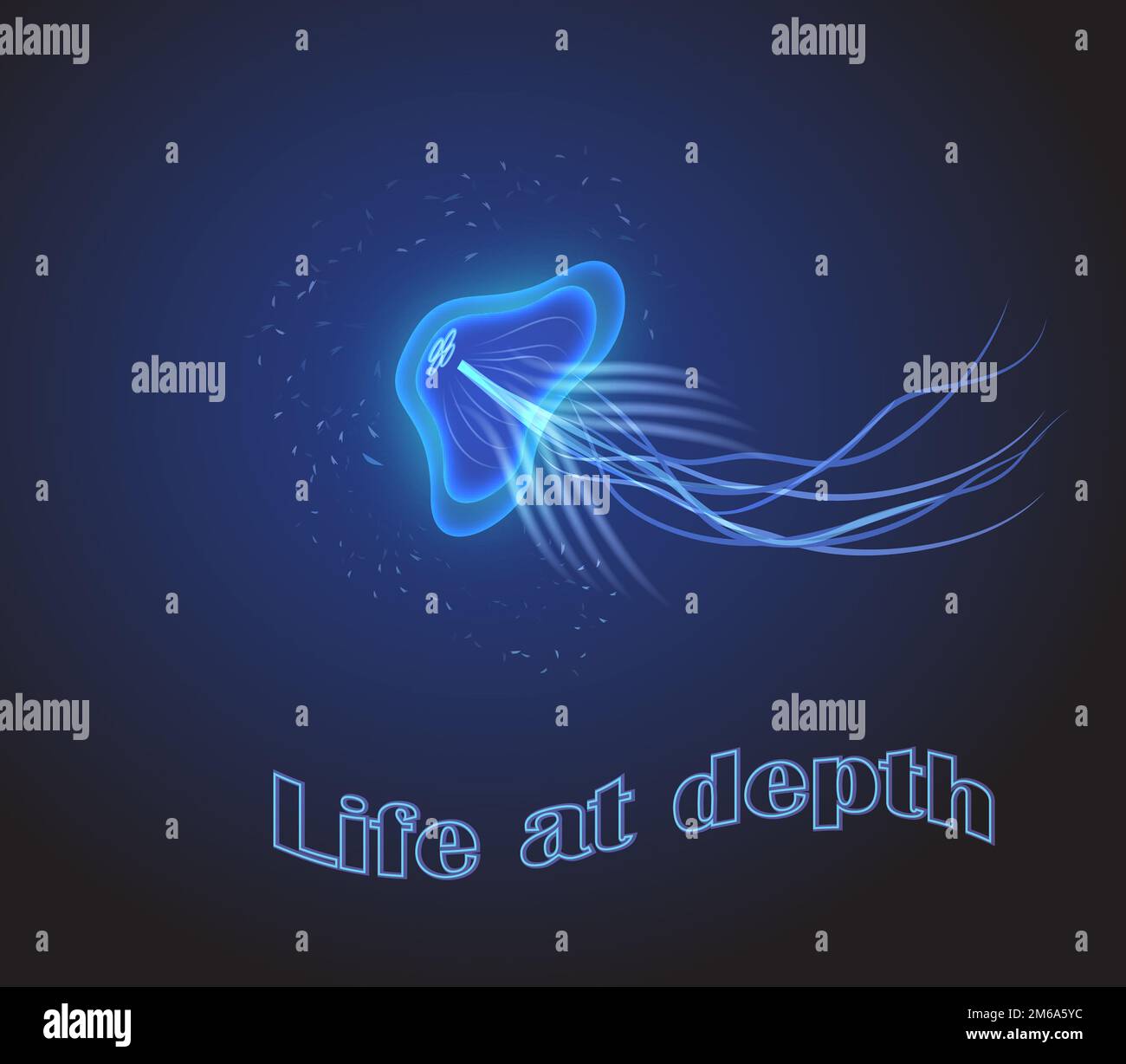 Deepsea jellyfish Stock Photo