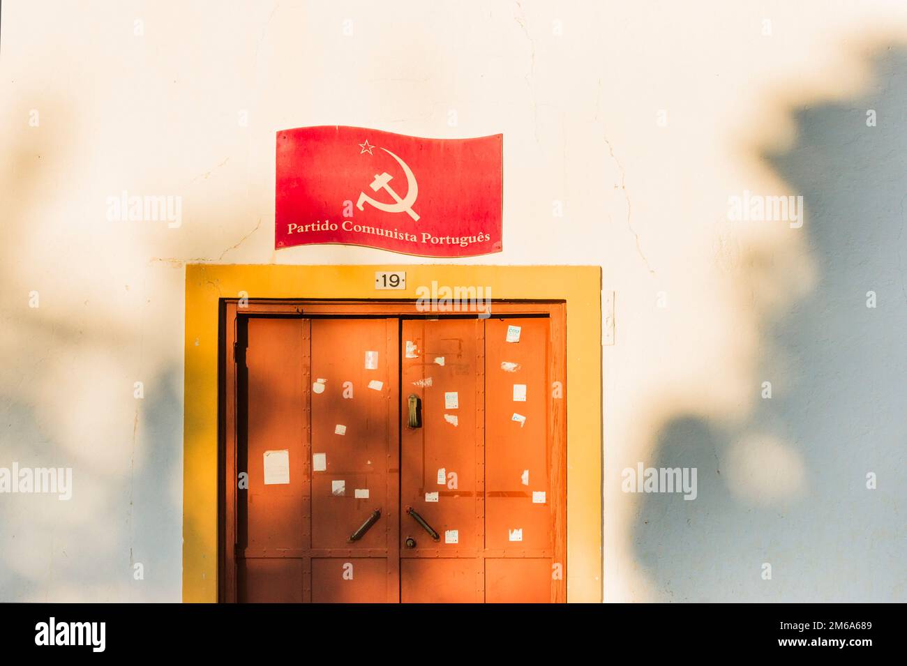 Portuguese communist party, local office, horizont Stock Photo