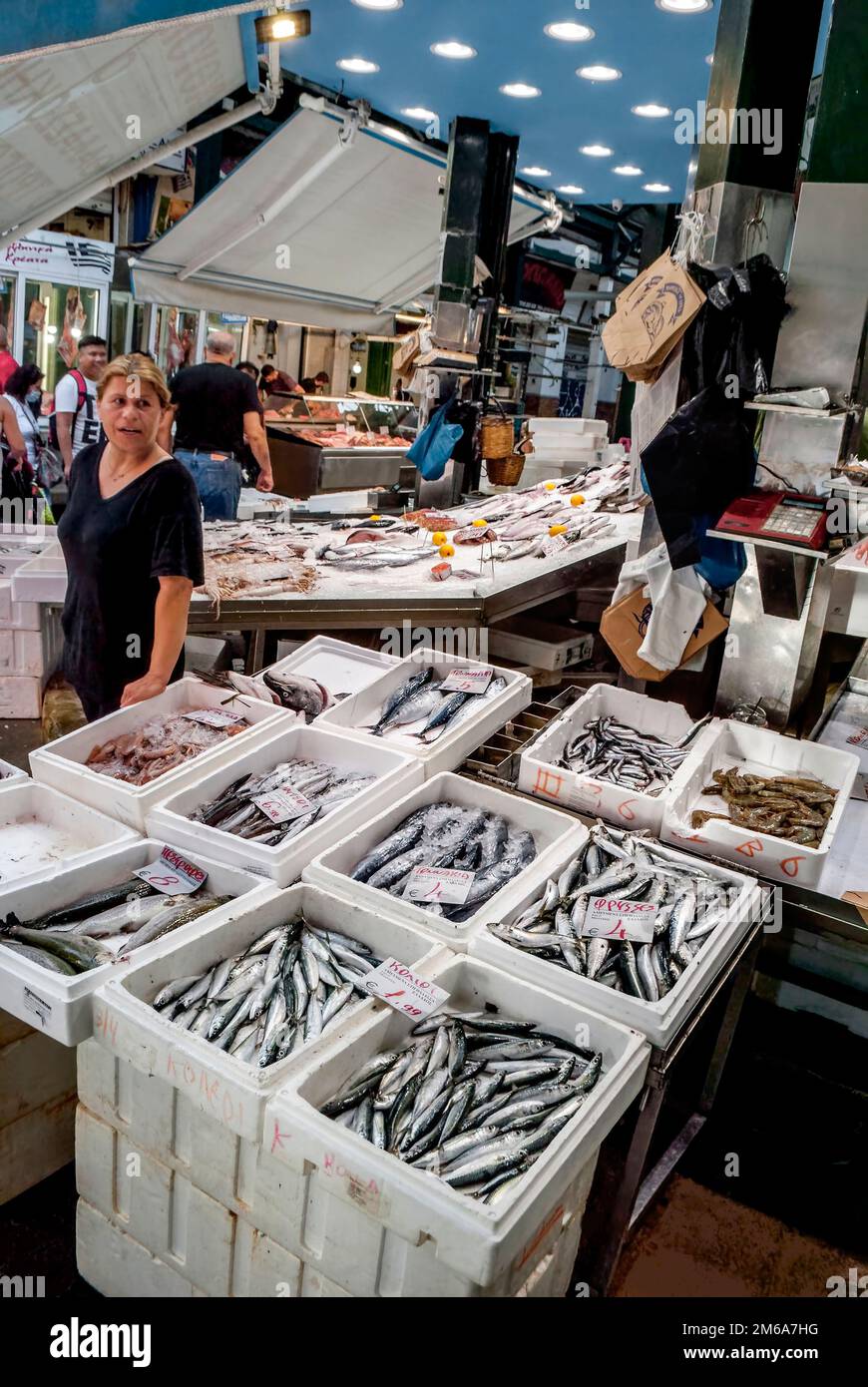 market;Thessaloniki Greece Stock Photo