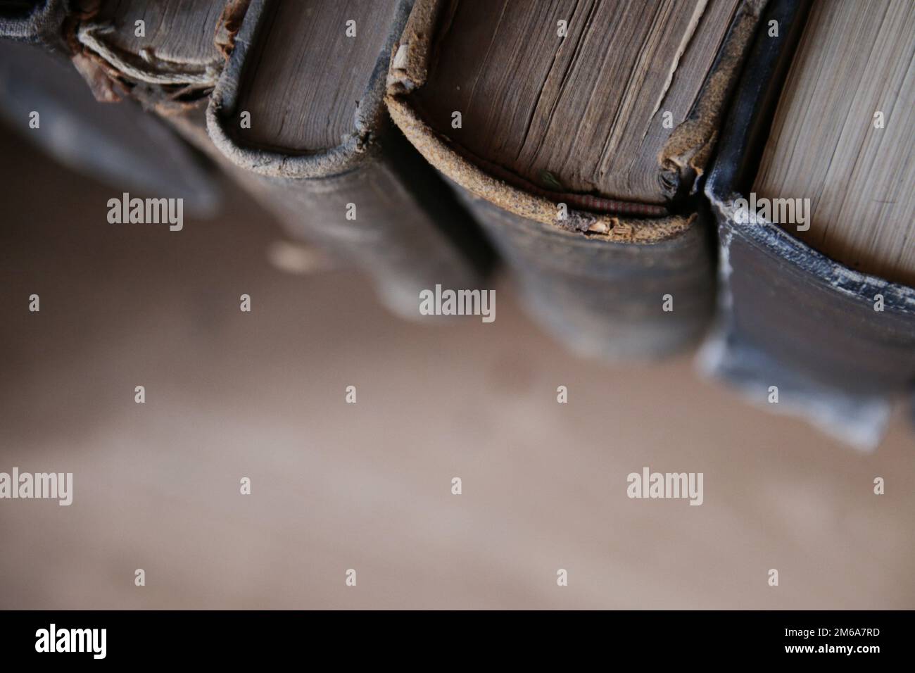 Old Vintage books on the shelf Stock Photo - Alamy