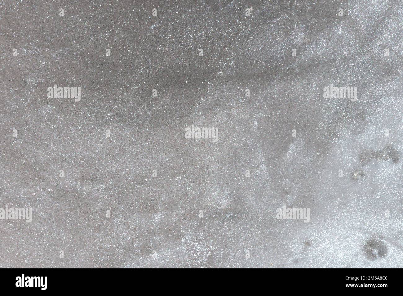 Silver color slime background surface close up view Stock Photo
