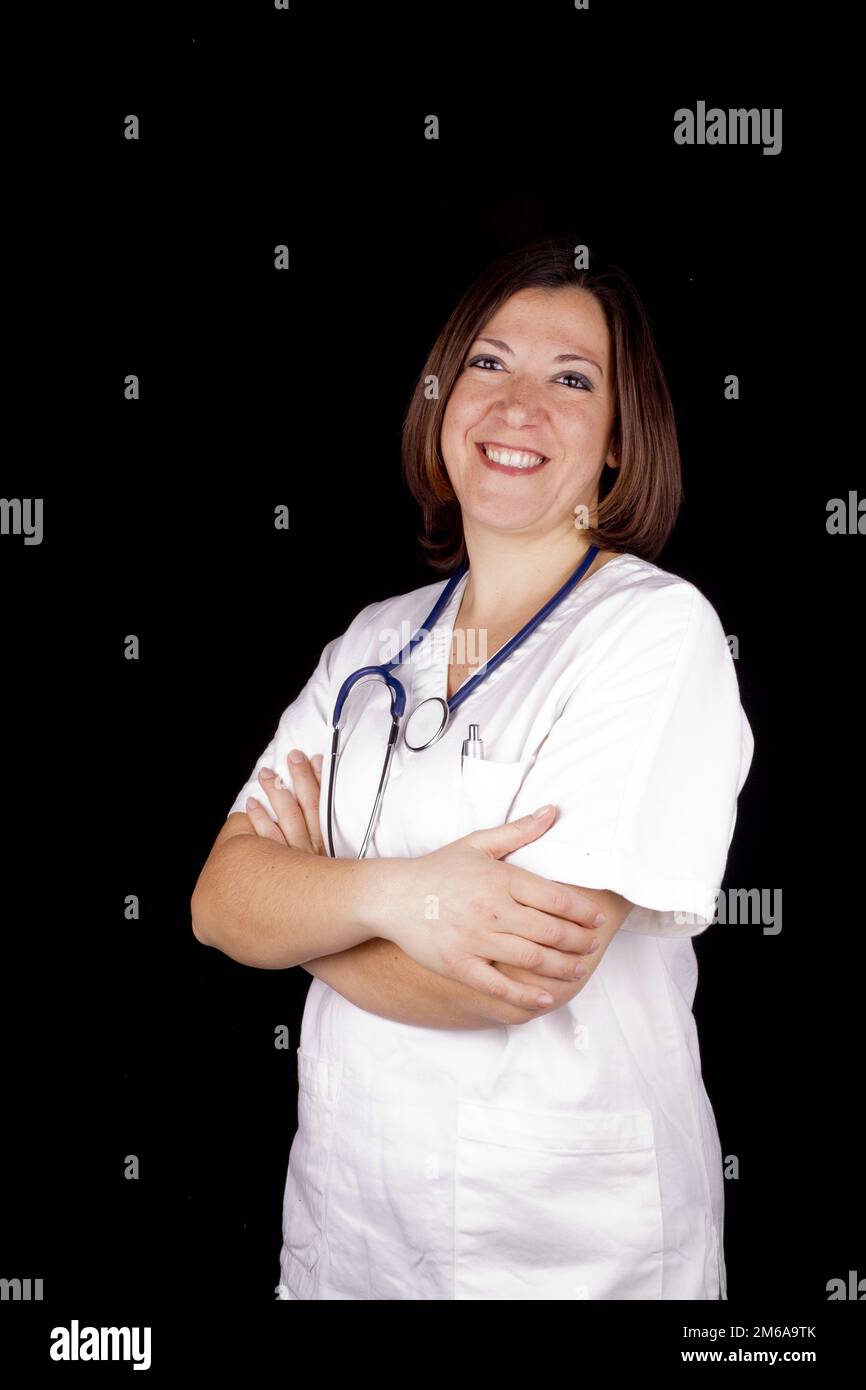 Medical worker nurse standing hi-res stock photography and images - Alamy