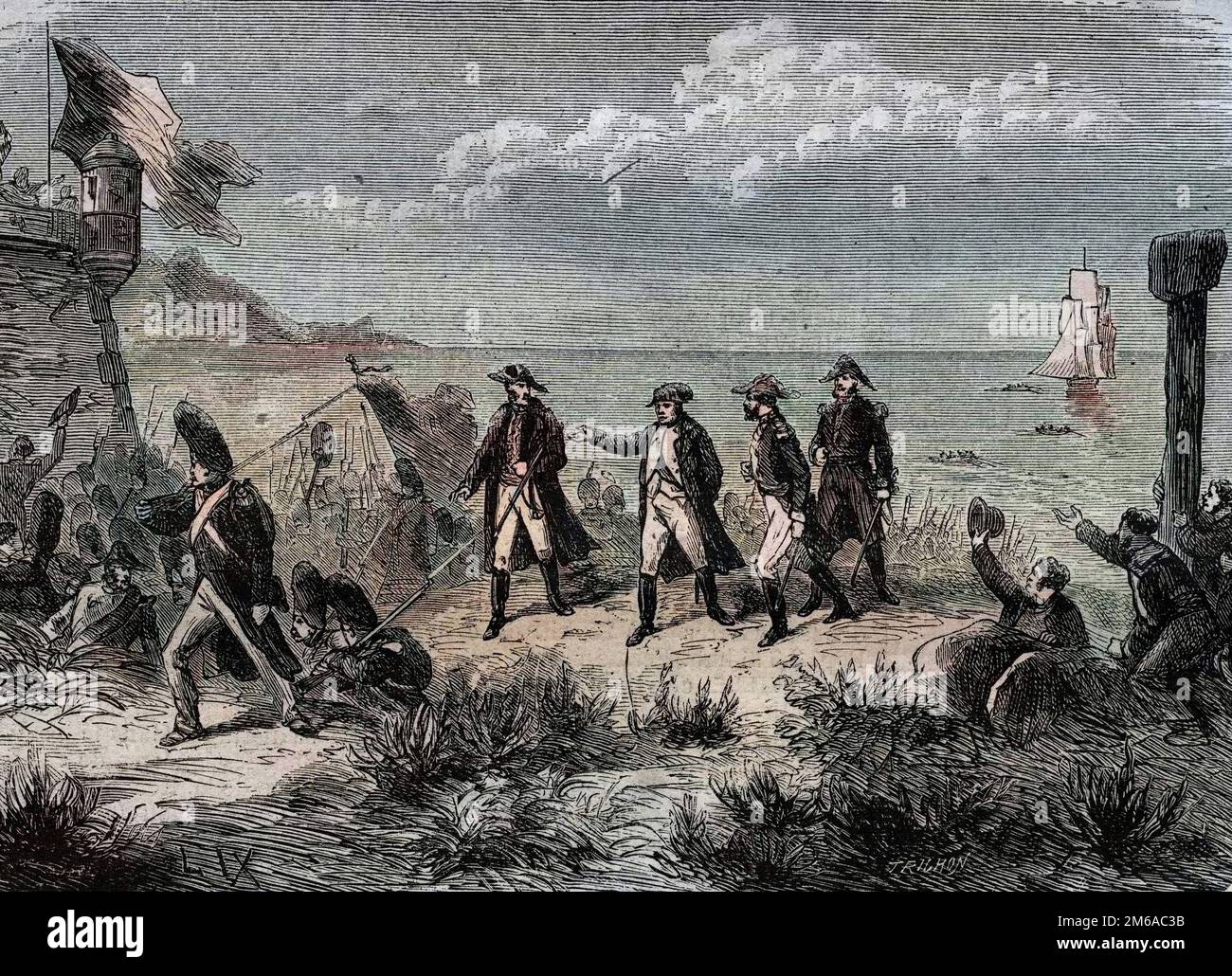 Napoleon returning from Elba "Le retour de Napoleon Ier de l'ile d