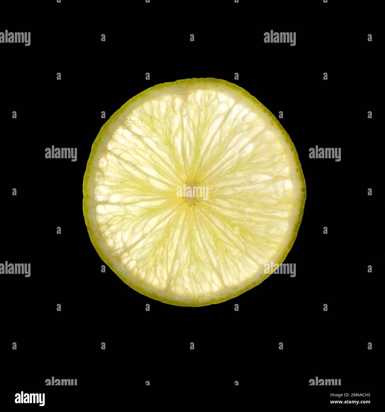 Single slice of lime isolated on white Stock Photo - Alamy