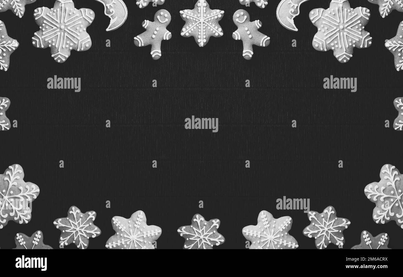 Top view layout set Black and White Stock Photos & Images - Alamy