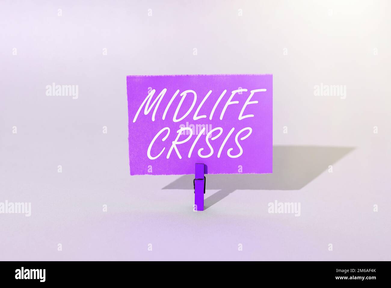 Sign displaying Midlife Crisis, Business concept Software development technique Decomposing an application Stock Photo