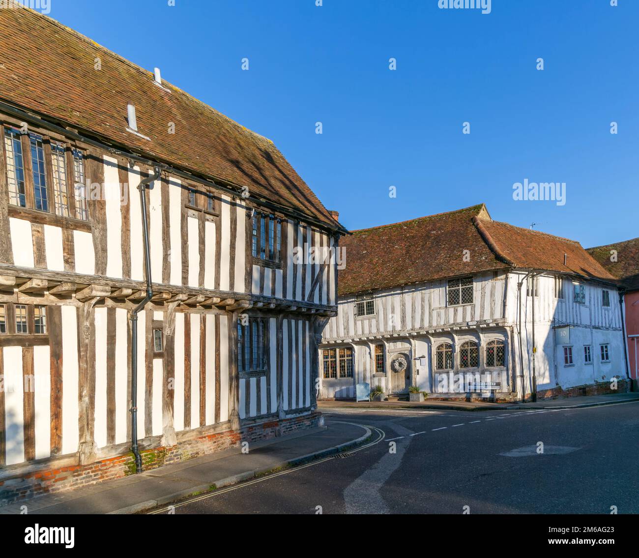 Historic attractive timber framed buildings in Lavenham, Suffolk ...