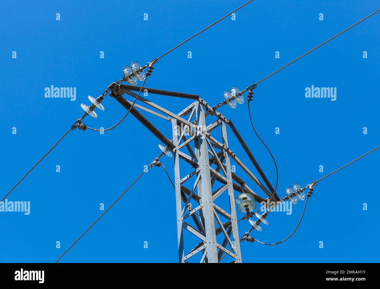 High voltage Power Pylon Stock Photo