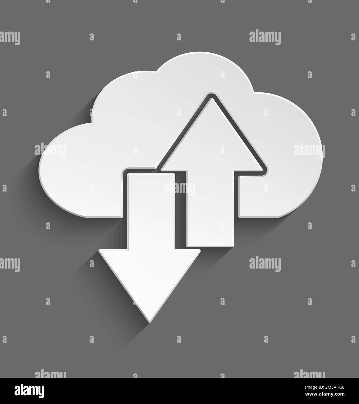 White cloud up and down 3d Stock Photo Alamy