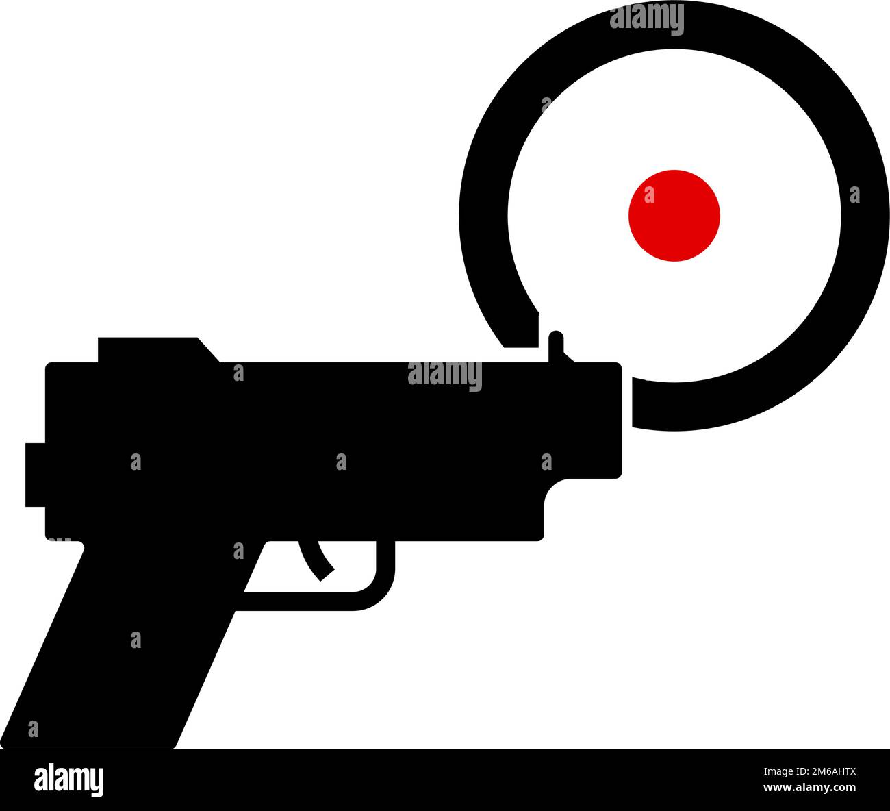 Gun icon and target icon. Editable vector Stock Vector Image & Art Alamy