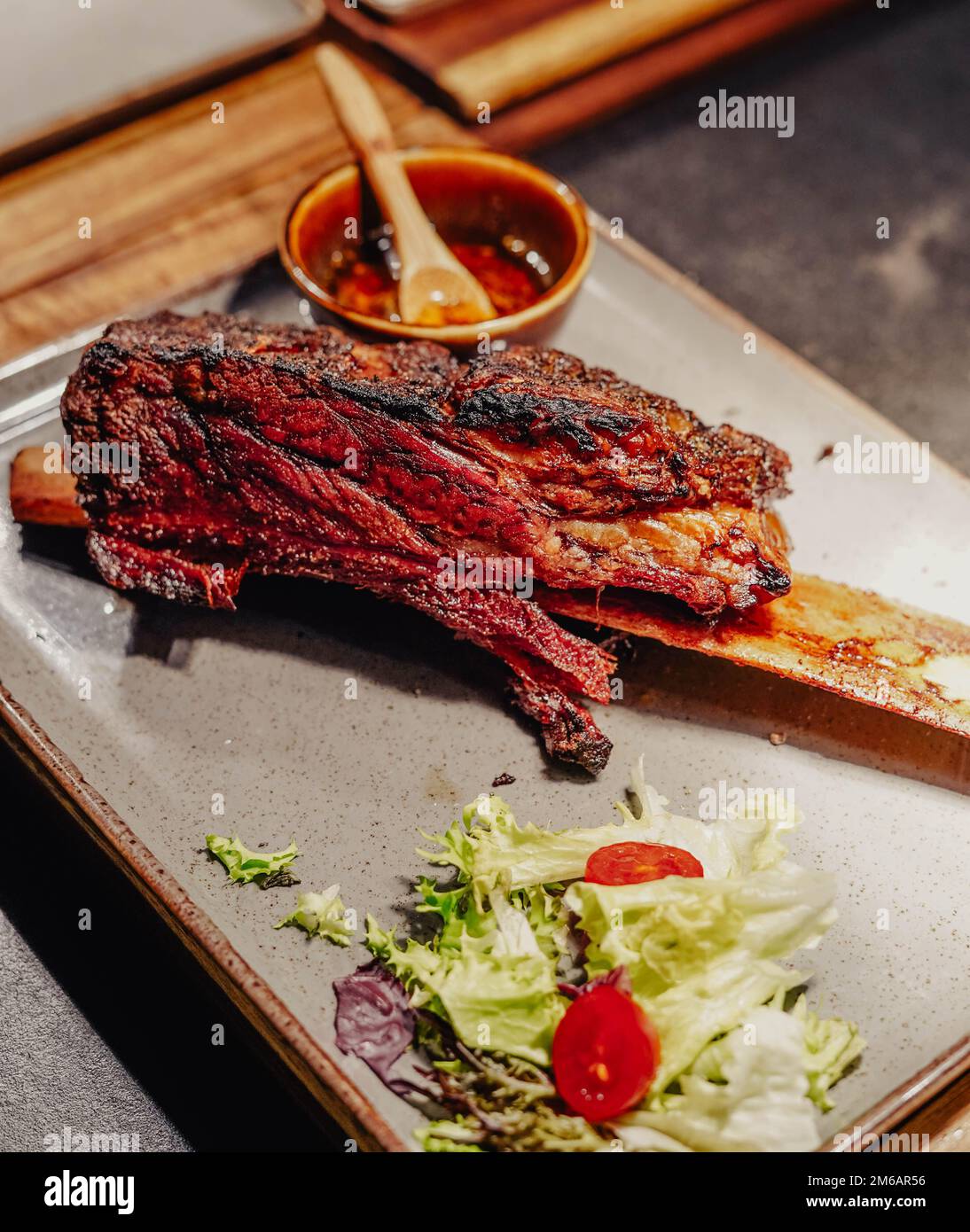 Top quality cuts of beef in an Argentine steakhouse Stock Photo Alamy